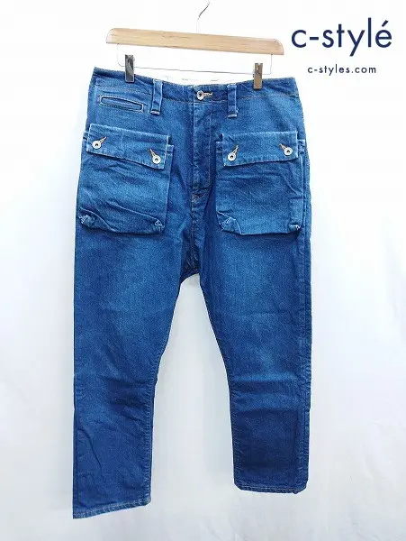 NATAL DESIGN ネイタルデザイン デニムパンツ 32 インディゴ G55 Sarouel Flap Denim Pants