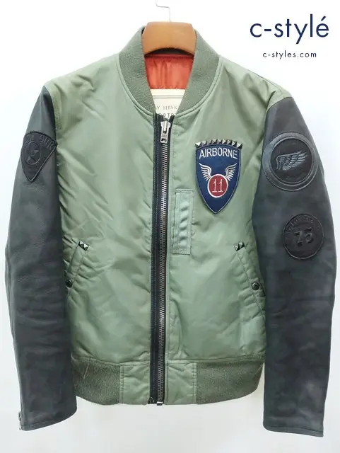 AVIREX アヴィレックス FLIGHT JACKET フライトジャケット M カーキ 6142252