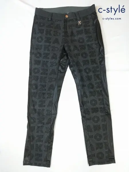 MARK&LONA マーク&ロナ パンツ 50 ブラック×グレー Aldo Stripe Track Pants MLM-4C-AT16