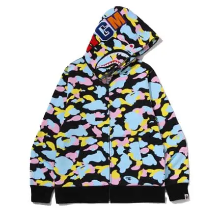 A BATHING APE(アベイシングエイプ) NEW MULTI CAMO SHARK FULL ZIP HOODIE 1M20-115-005
