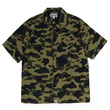 A BATHING APE(アベイシングエイプ) 1ST CAMO OPEN COLLAR SS SHIRTS 1M30-132-007