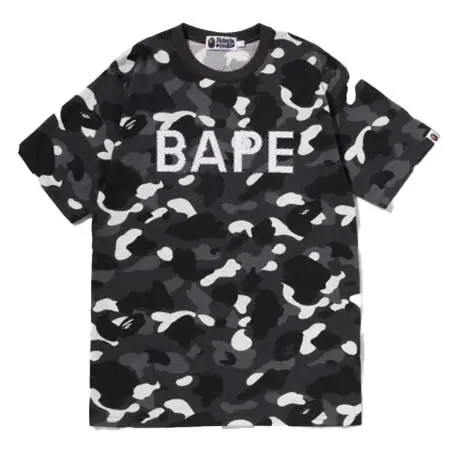 A BATHING APE(アベイシングエイプ) CITY CAMO RHINESTONE BAPE LOGO TEE 1M30-109-301
