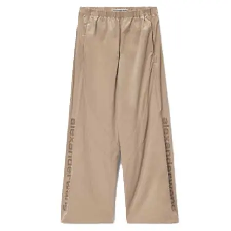 ALEXANDER WANG(アレキサンダーワン) パーフォレーテッド ロゴ ミッドライズ トラックパンツ