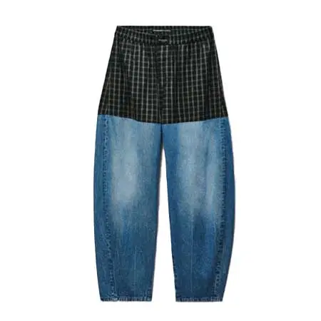 ALEXANDER WANG(アレキサンダーワン) プレスタイル ルーズフィット ワイドレッグ ボクサージーンズ