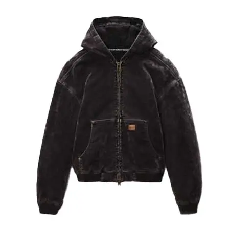 ALEXANDER WANG(アレキサンダーワン) フロックデニム オーバーサイズ カーペンターフーディー
