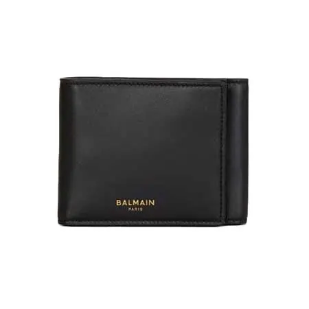 BALMAIN(バルマン) Trifold スムースレザー ウォレット HM1NE095LNSA