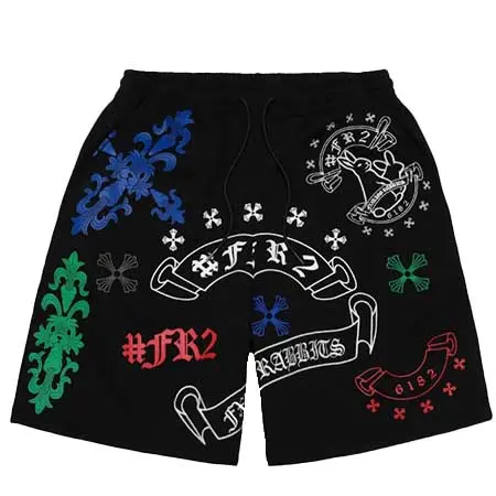 #FR2(エフアールツー) Cross Rabbits Multi Logo Embroidery Short Pants[FRP441]