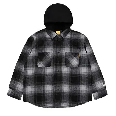 #FR2(エフアールツー) I Just Wanna Fxxk You Hooded Check Shirt FRC4339
