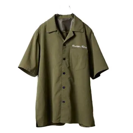NUMBER (N)INE(ナンバーナイン) TWILL OPEN COLLAR S/S SHIRT S26NS001