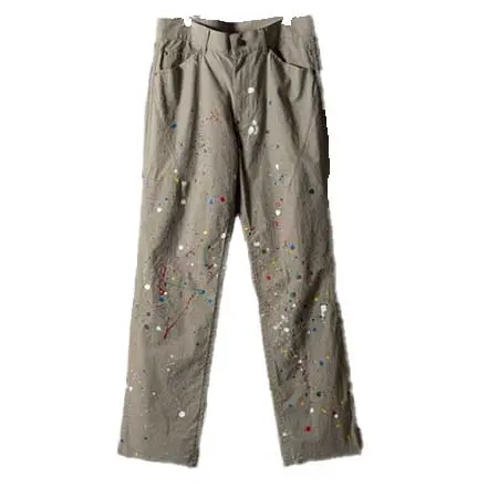 NUMBER (N)INE(ナンバーナイン) HAND PAINTED CHAIN STITCH LOGO SLIM TAPERED PAINTER PANTS S25NP003P