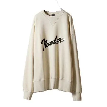 NUMBER (N)INE(ナンバーナイン) VINTAGE GAZETTE Number⑨ LOGO CREWNECK SWEATSHIRT F25NC001