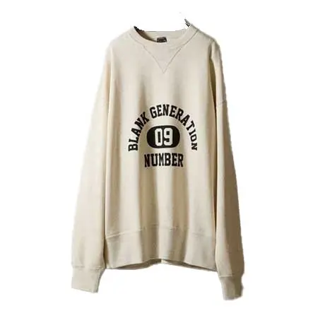 NUMBER (N)INE(ナンバーナイン) VINTAGE GAZETTE COLLEGE LOGO CREWNECK SWEATSHIRT F25NC002