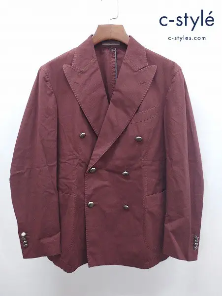 BOGLIOLI ボリオリ ダブルブレストジャケット 46 レッド系 R4302G