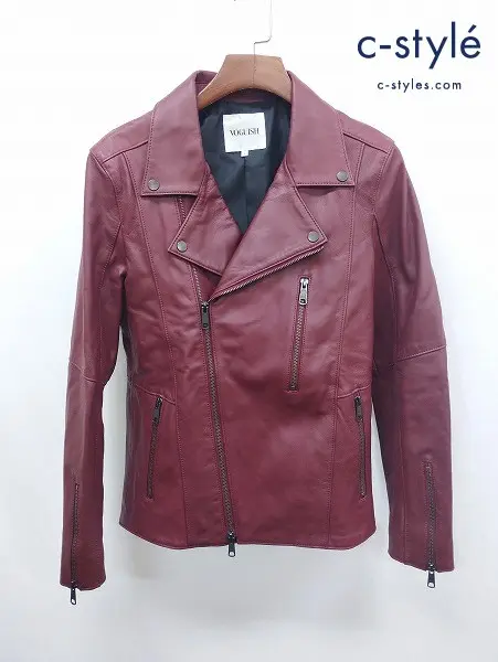 VOGUISH ヴォーギッシュ ダブルライダースジャケット L レッド