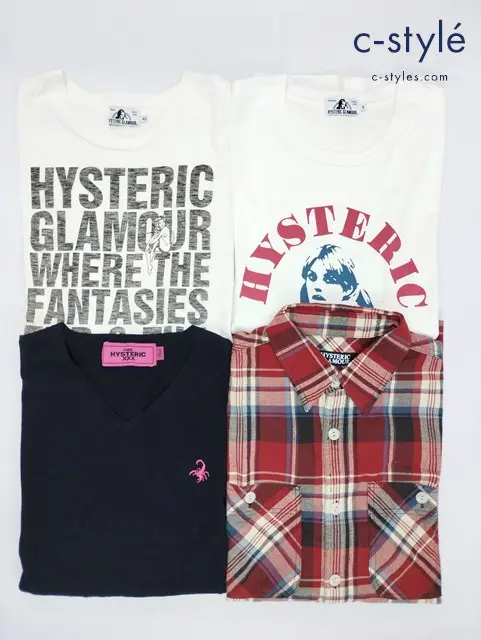HYSTERIC GLAMOUR THEE HYSTERIC XXX Tシャツ シャツ S XS 計4点