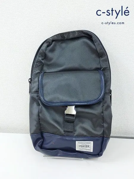 PORTER×SAC’S BAR ポーター×サックスバー ボディバッグ グレー系 吉田カバン