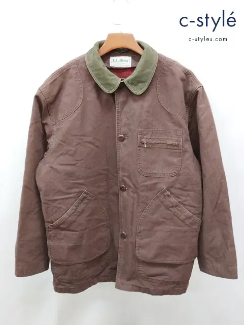 L.L.Bean エルエルビーン ジャケット L ブラウン系 USA製 フィールドコート R641