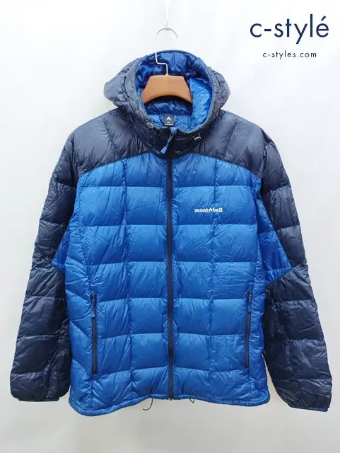 mont-bell モンベル ダウンジャケット XL ブルー系 スペリオダウンパーカ 1101464
