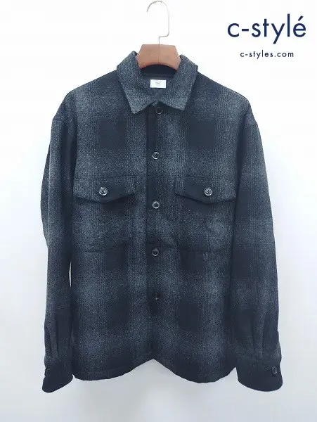 RHC ronherman アールエイチシーロンハーマン シャツジャケット M ブラック系 チェック柄 3620400178