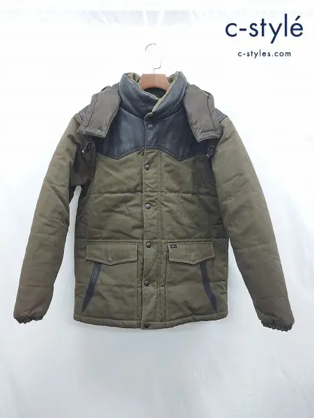 L.L.Bean エルエルビーン ジャケット L カーキ レザー切替 271881