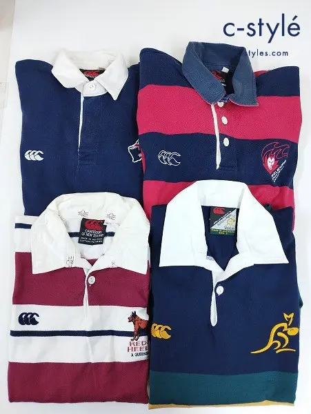 CANTERBURY カンタベリー ラガーシャツ S M 長袖 ラグビー 計4点
