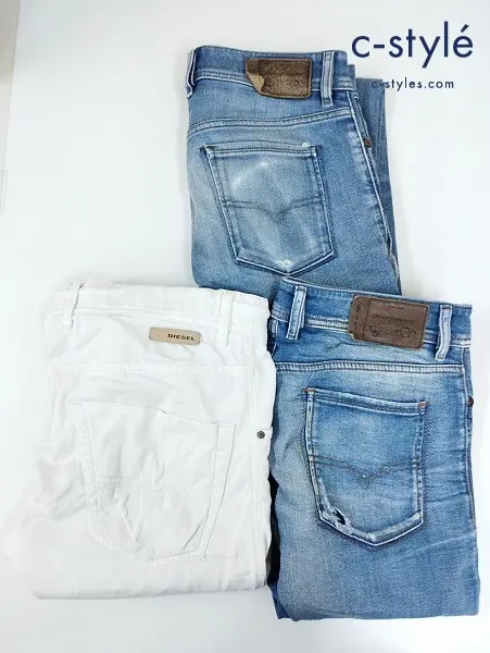 DIESEL ディーゼル デニムパンツ 30 SLEENKER KROOLEY ダメージ加工 ウォッシュ加工 計3点