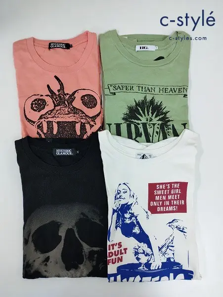 HYSTERIC GLAMOUR ヒステリックグラマー Tシャツ S 綿100% 日本製 計4点