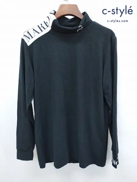 MARK&LONA マーク&ロナ モックネックTシャツ 50 ブラック LM-3D-AU27