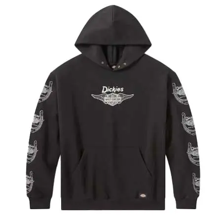 HARLEY-DAVIDSON(ハーレーダビッドソン) Dickies x H-D ウィングドホースシュー オーバーサイズ プルオーバーパーカー 96090-26VX MMM
