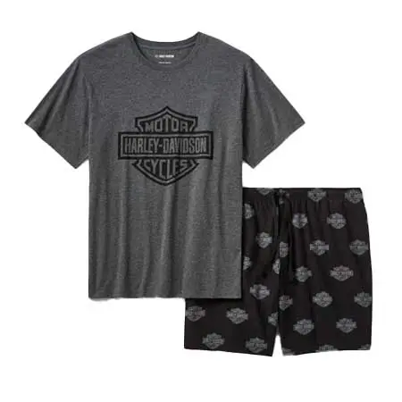 HARLEY-DAVIDSON(ハーレーダビッドソン) バー＆シールド トーナル パジャマショーツセット 96146-26VM MMM