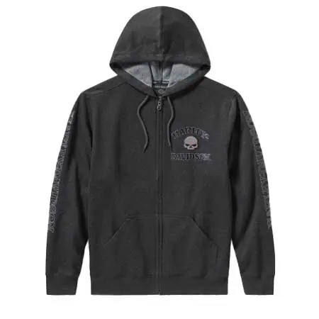 HARLEY-DAVIDSON(ハーレーダビッドソン) ウィリーG スカル ジップフロントパーカー 9925025VM MMM