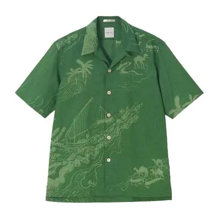 Paul Smith(ポールスミス) “Travels Toile” オープンカラーシャツ 163640　