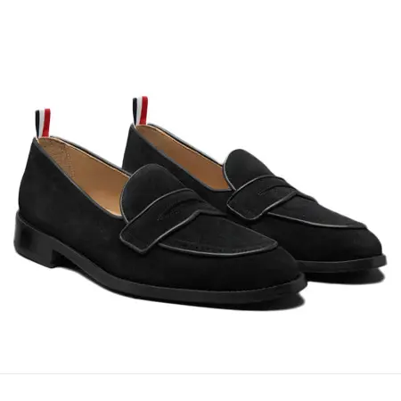 Thom Browne(トムブラウン) SUEDE VARSITY PENNY LOAFER