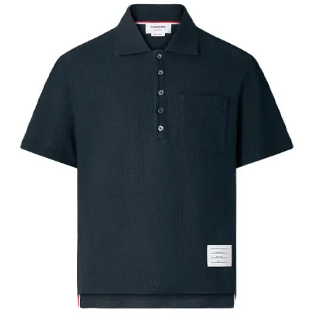 Thom Browne(トムブラウン) TEXTURED COTTON LINEN POLO
