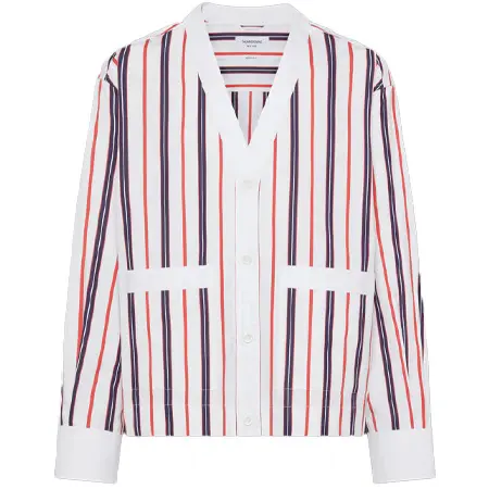 Thom Browne(トムブラウン) レップ ストライプ ポプリン シャツ