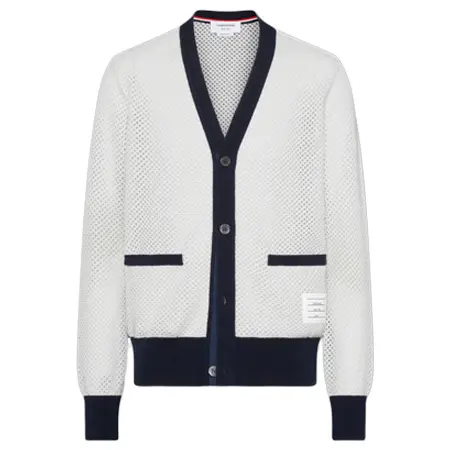 Thom Browne(トムブラウン) メッシュ カシミヤ カーディガン