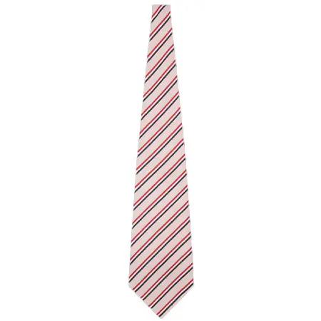 Thom Browne(トムブラウンシルクコットン モガドール トリコロール ワイド ネクタイ