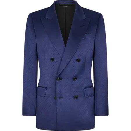 TOMFORD(トムフォード) SILK VISCOSE SATIN POLKA DOT JACQUARD JACKET