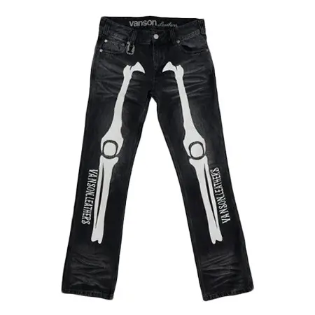 vanson(バンソン) DENIM PANTS BONE バンソン デニムパンツ ボーン 髑髏 sp-b-39