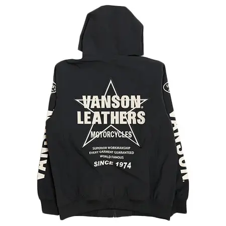 vanson(バンソン) STRETCH NYLON PARKA HOODIE バンソン 三層ストレッチ パーカー nvsz-2603