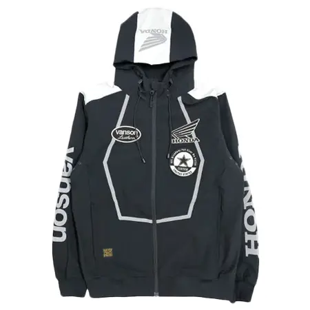 vanson(バンソン) HONDA VANSON F/Z PARKA ホンダ バンソン コラボ 三層ストレッチ パーカー hrv-2516