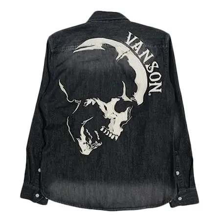 vanson(バンソン) TWILL L/S SHIRT バンソン ツイル 長袖シャツ nvsl-2504