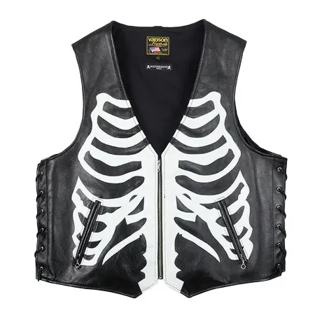 vanson(バンソン) VANSON × MASTERMIND LEATHER BONES VEST