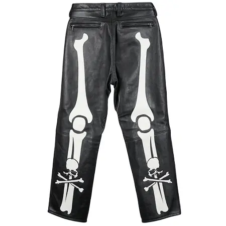 vanson(バンソン) VANSON × MASTERMIND LEATHER PANTS WS22 BONE