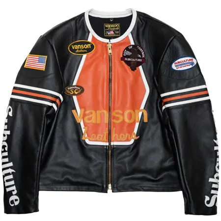 vanson(バンソン) SC Subculture × VANSON STAR コラボレーションレザージャケット