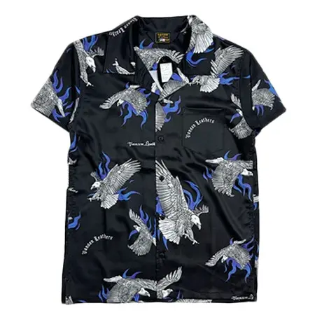 vanson(バンソン) 開襟総柄シャツ 半袖シャツ nvss-2404
