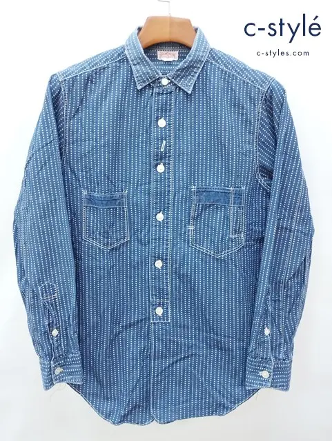 FREEWHEELERS フリーホイーラーズ シャツ インディゴ 星柄 長袖 THE UNION SPECIAL G.F.STIFEL & Co.