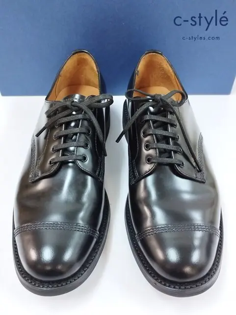 SANDERS サンダース 革靴 6 ブラック MILITARY DERBY SHOE 1128B
