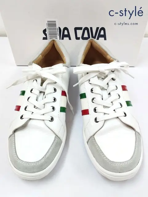 SINA COVA シナコバ スニーカー 27cm ホワイト シューズオフ 17276400