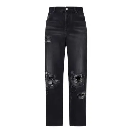 アミリ(AMIRI) FLANNEL REPAIR BAGGY JEAN